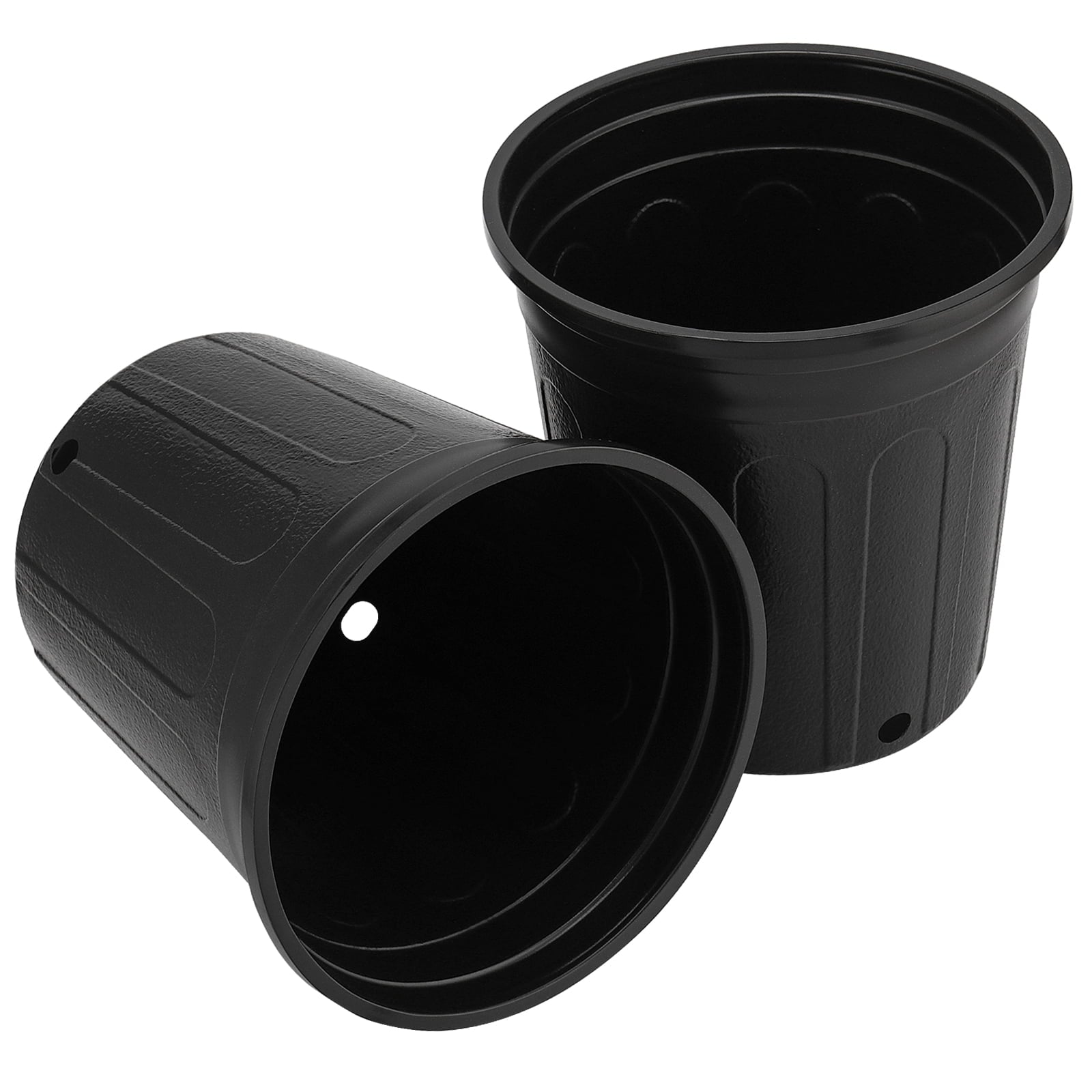 SEUNMUK 15 Pack 1 Gallon Plastic Nursery Pots,Trade Pots with Drainage, Nursery Seedlings Plant Pots Seed Starting Pots Flower Planter Containers