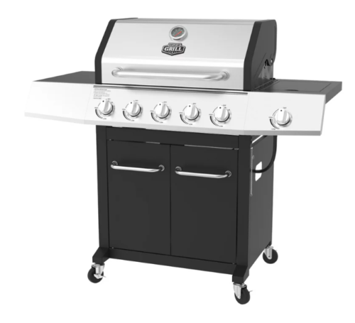 NEW Expert Grill 5 Burner Propane Gas Grill with Side Burner