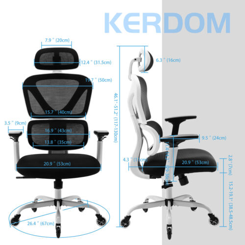BIG SALE! Ergonomic Home Office Chair High Back Gaming Chair Headrest & Armrests