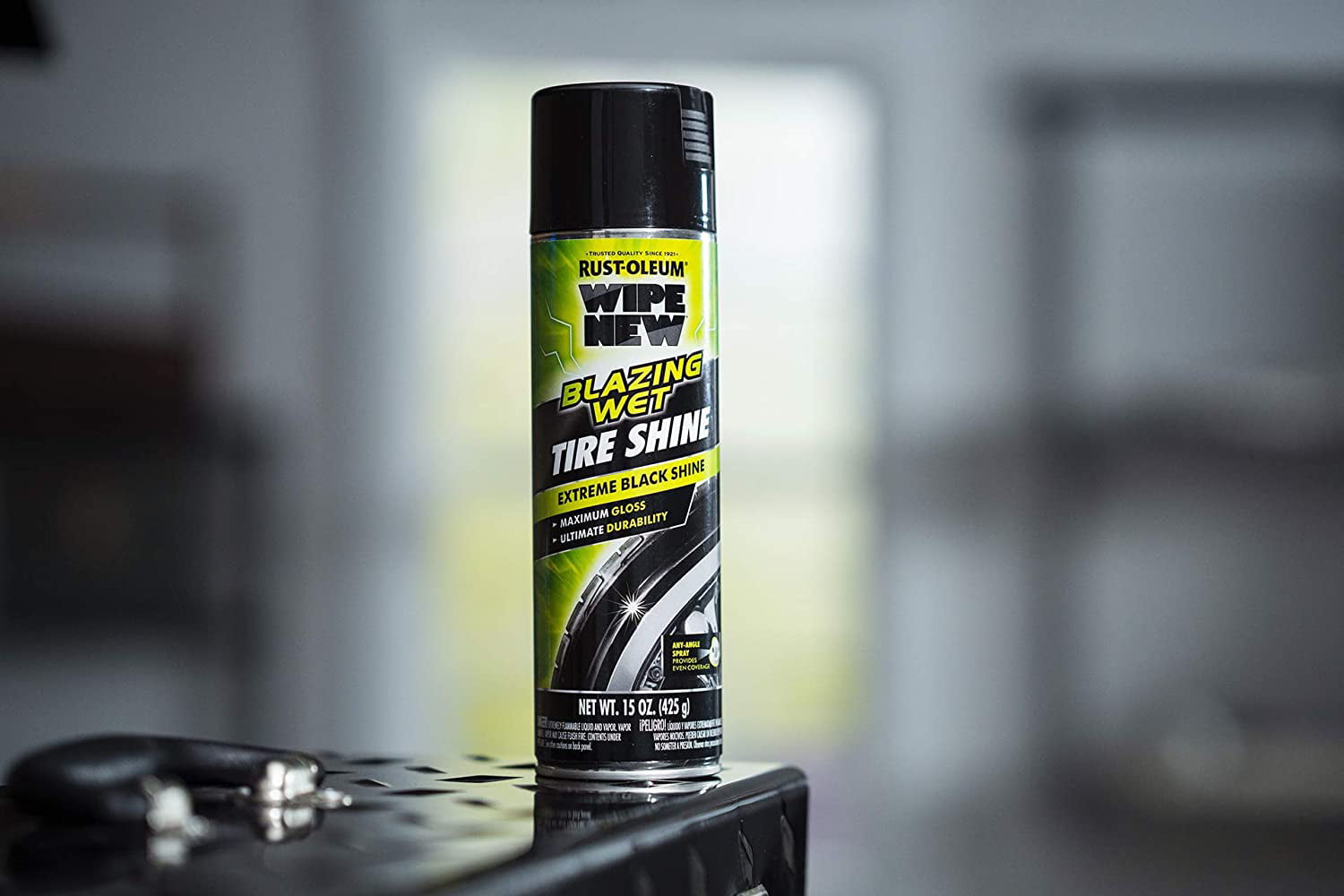 Wipe New Blazing Wet Tire Shine Long Lasting Wax Spray Look Like New Car High Gloss Tire 15 Fl. Oz.