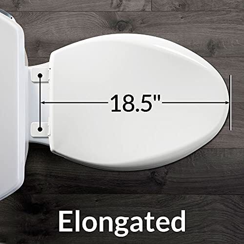Mayfair 1815CP 000 Soft Toilet Seat with Premium Chrome Hinges that will Neve...