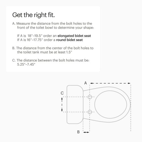 Brondell Bidet Toilet Seat Non-Electric Swash Ecoseat, Fits Elongated Toilets...