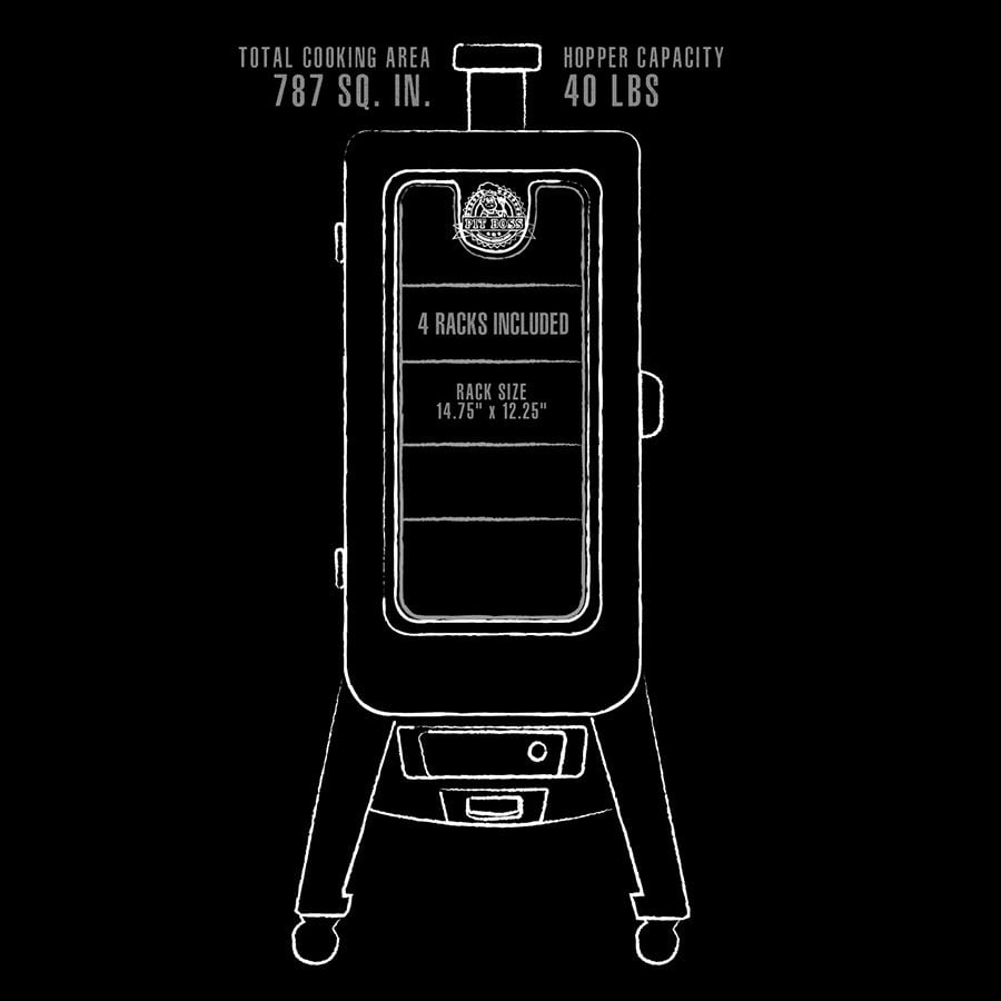 Pit Boss Copperhead 3 Series Vertical Pellet Smoker - PBV3P1