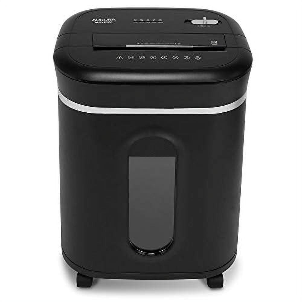 Aurora AU1460XA Anti-Jam 14-Sheet Crosscut Paper/CD and Credit Card Shredder/ 6-Gallon Pullout Basket 120 Minutes Continuous Run Time