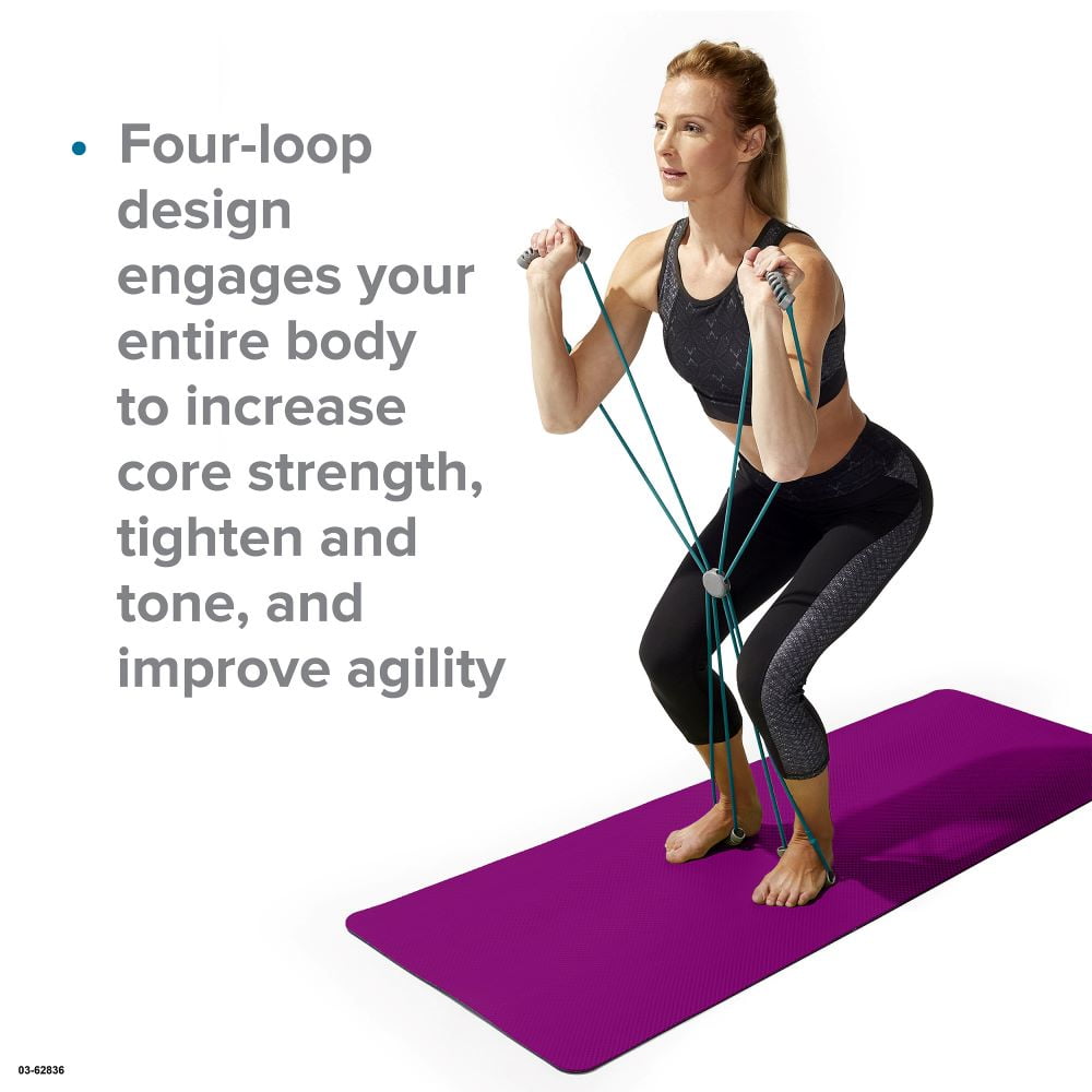 Evolve by Gaiam Coreplus Reformer, Pilates Flexbands, Dual Resistance Tube, One Size