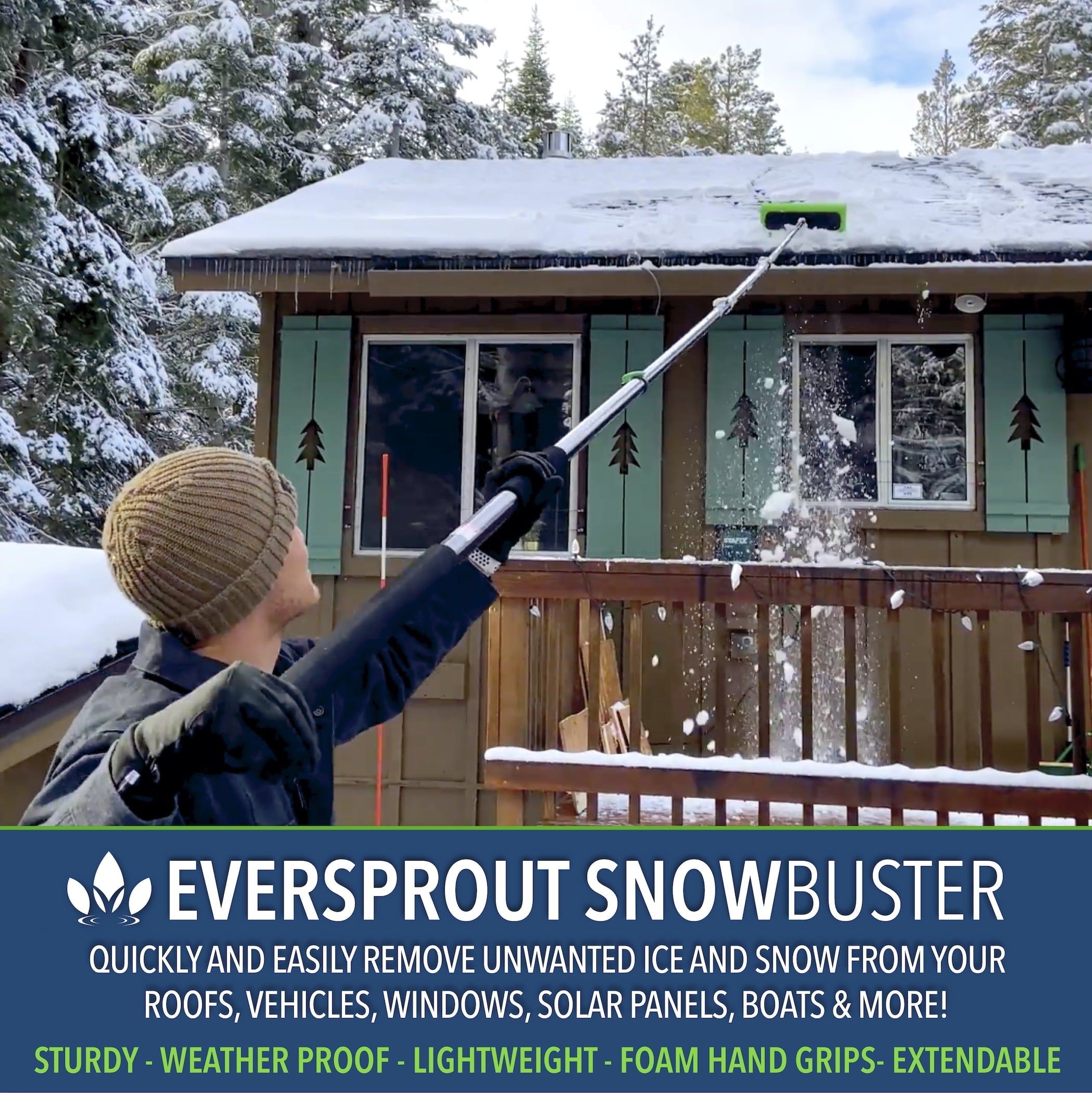 EVERSPROUT Never-Scratch SnowBuster 7-to-24 Foot