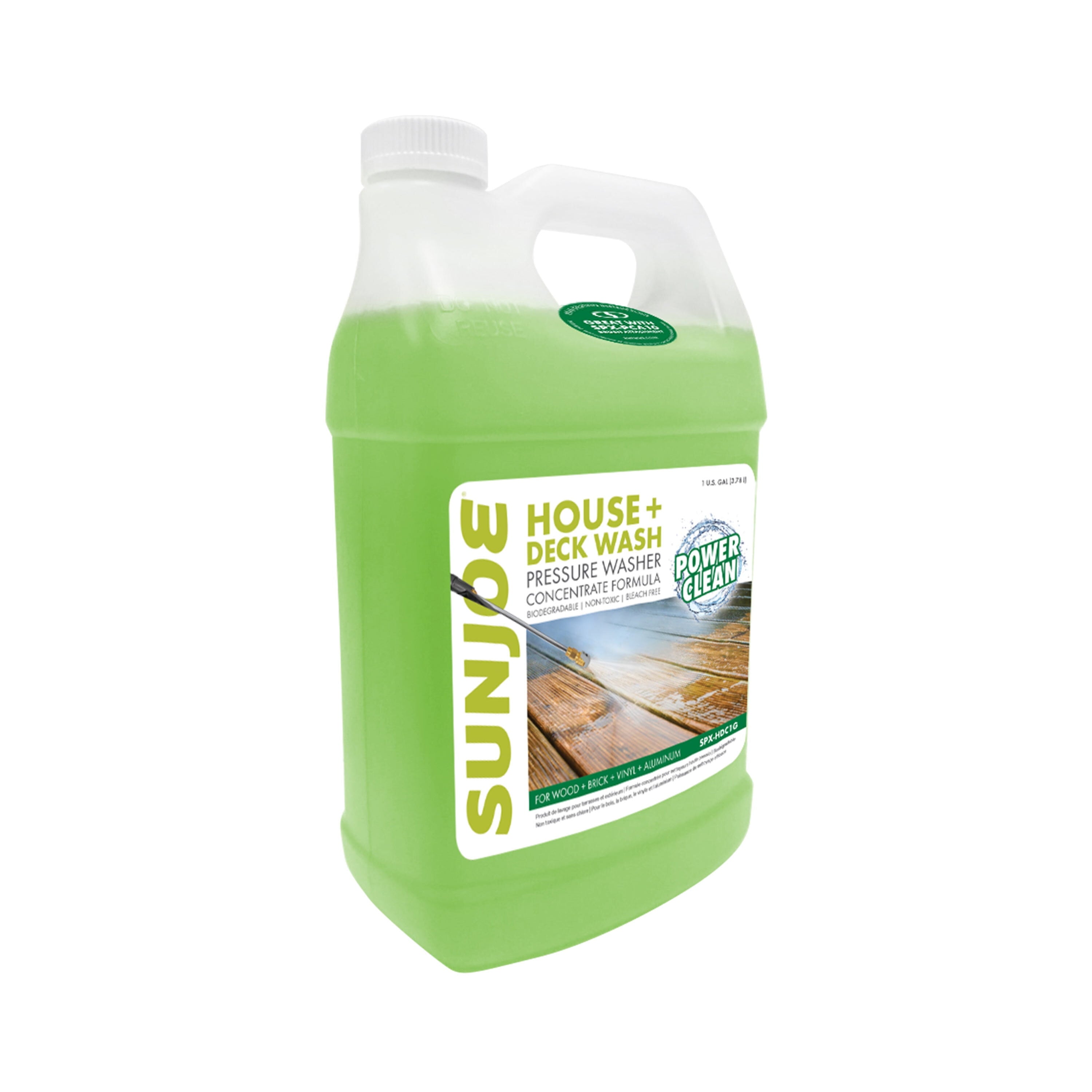 Sun Joe House + Deck All-purpose Pressure Washer Rated Concentrated Cleaner , 1 Gal.