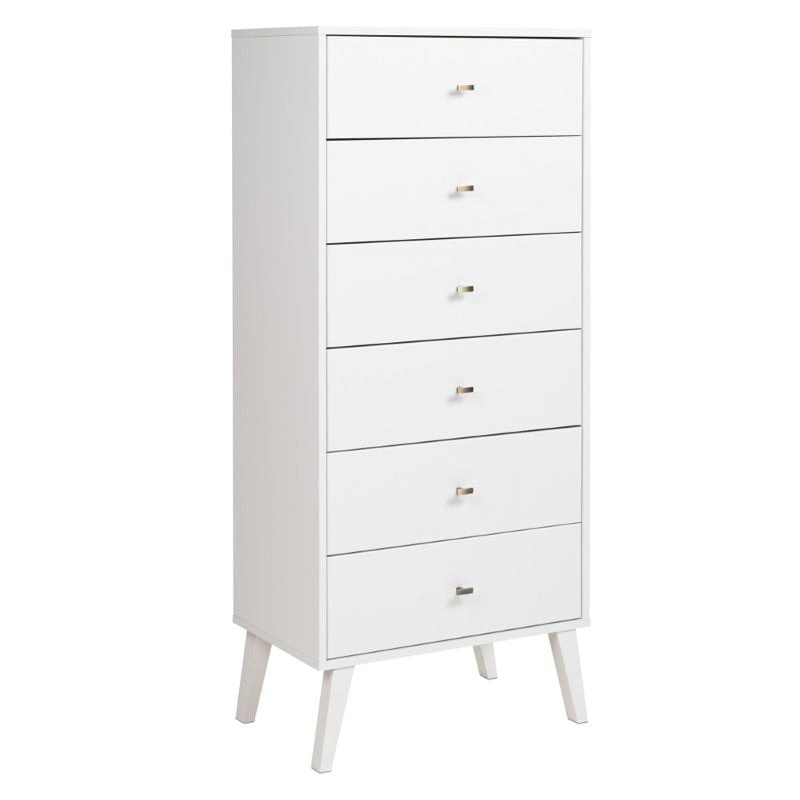 Home Square 2-Piece Set with Modern Tall 6-Drawer Chest & 7 Drawer Dresser
