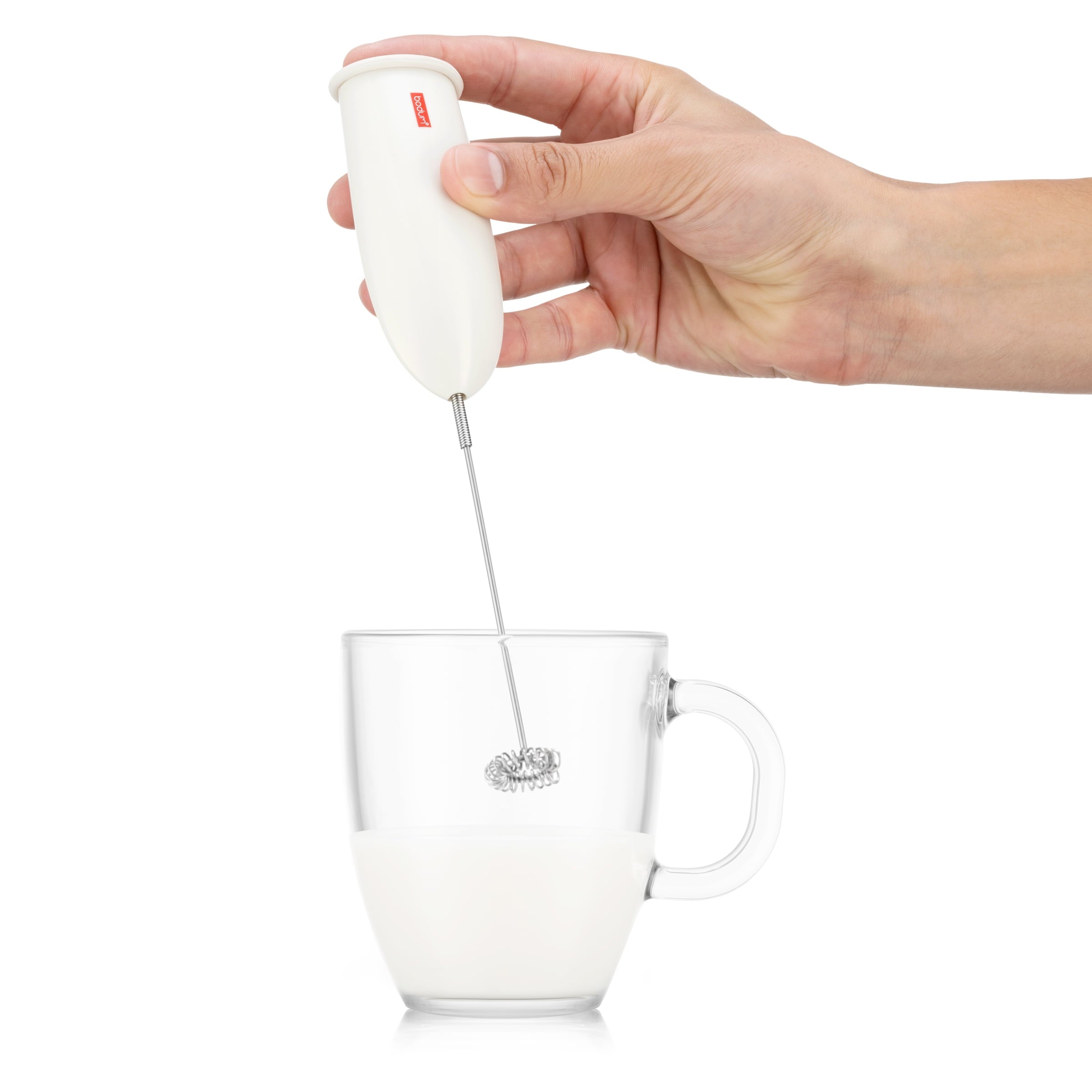 Bodum Schiuma Battery Operated Milk Frother, White