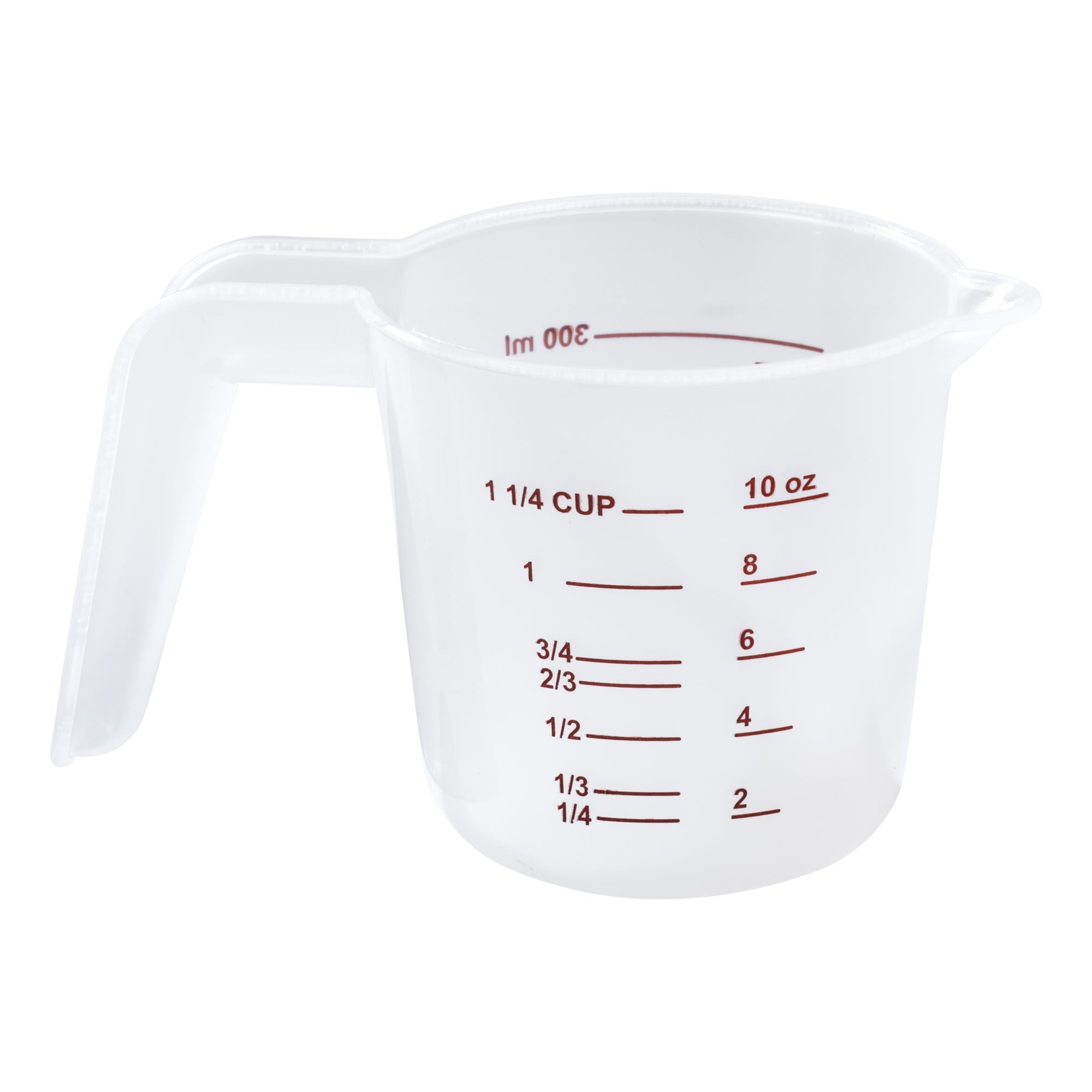 Mainstays 3-Piece Plastic Measuring Cups Set with Spouts, Clear
