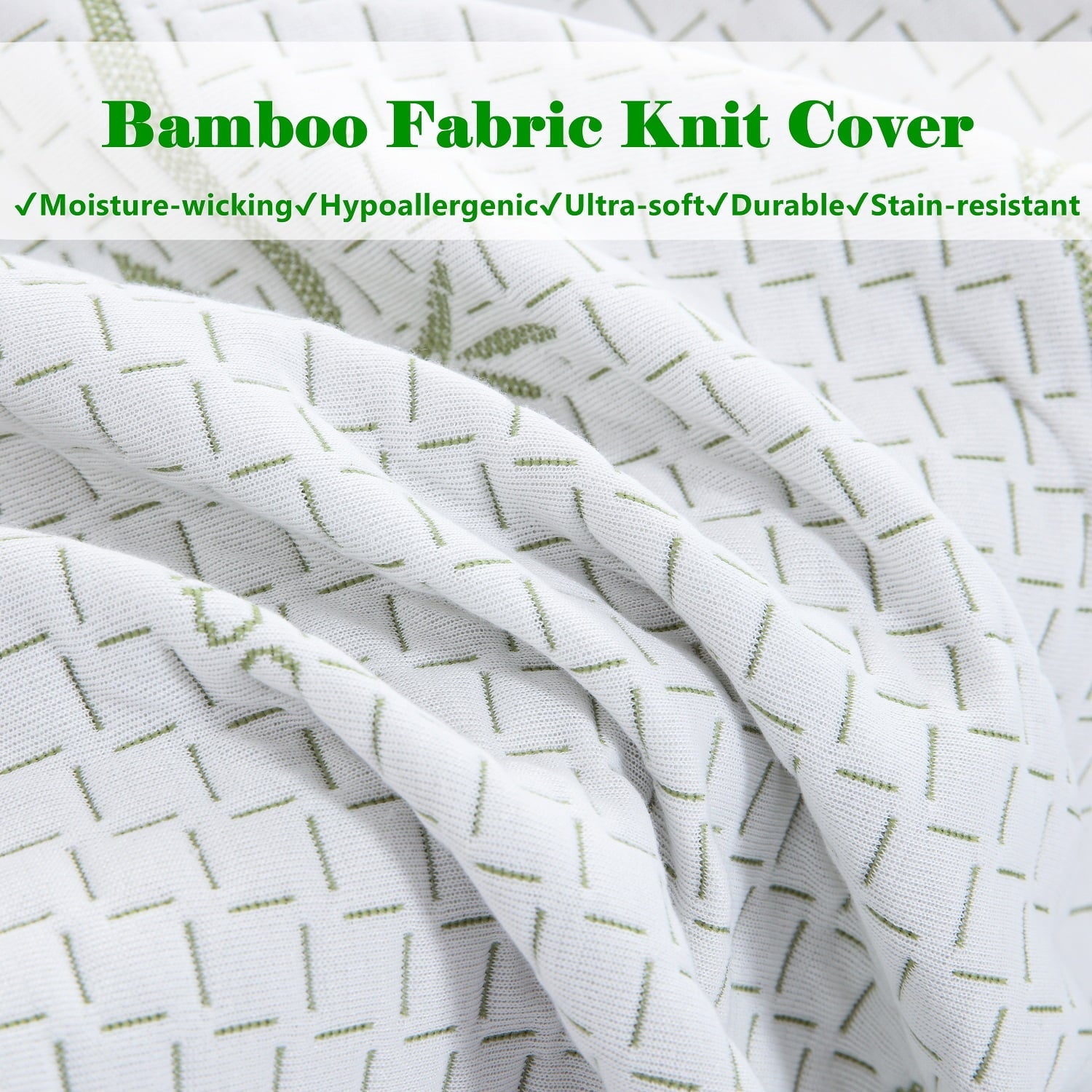 Mattress,Smiaoer 8 inch Memory Foam Mattress Bed in a Box,Medium Firm with Soft Bamboo Cover,Made in USA