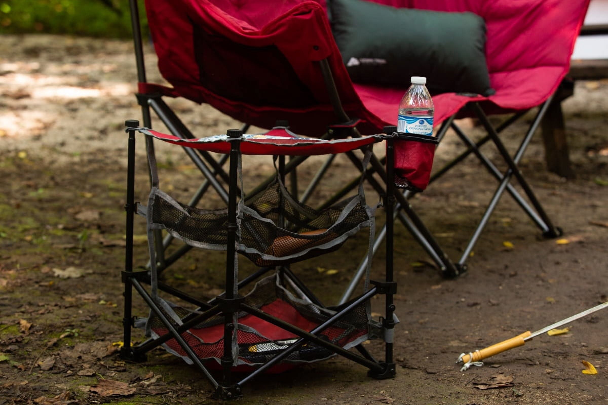 Ozark Trail 3 Shelf Camping Table, Red, 14