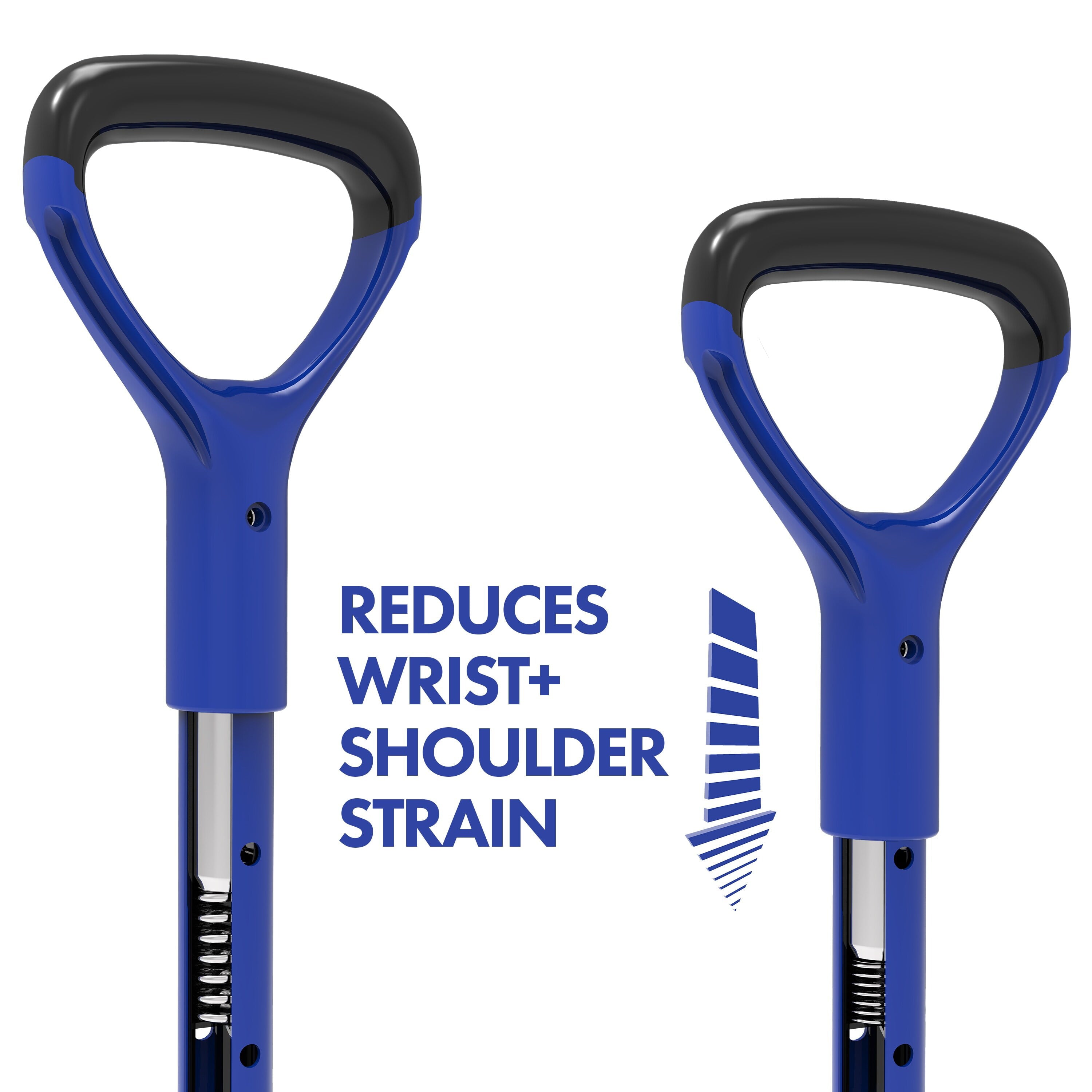 Snow Joe Spring-Loaded Impact Reducing Steel Ice Chopper, 7-inch x 5.5-inch