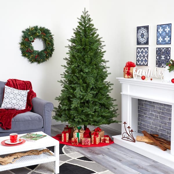 7 ft. Pre-Lit Vienna Fir Artificial Christmas Tree with 450 Warm White Lights