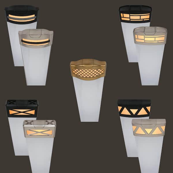 4 ft. Matte Black Big X End Caps 5250 Lumens Integrated LED Wraparound Light Adjustable CCT Night Light Feature