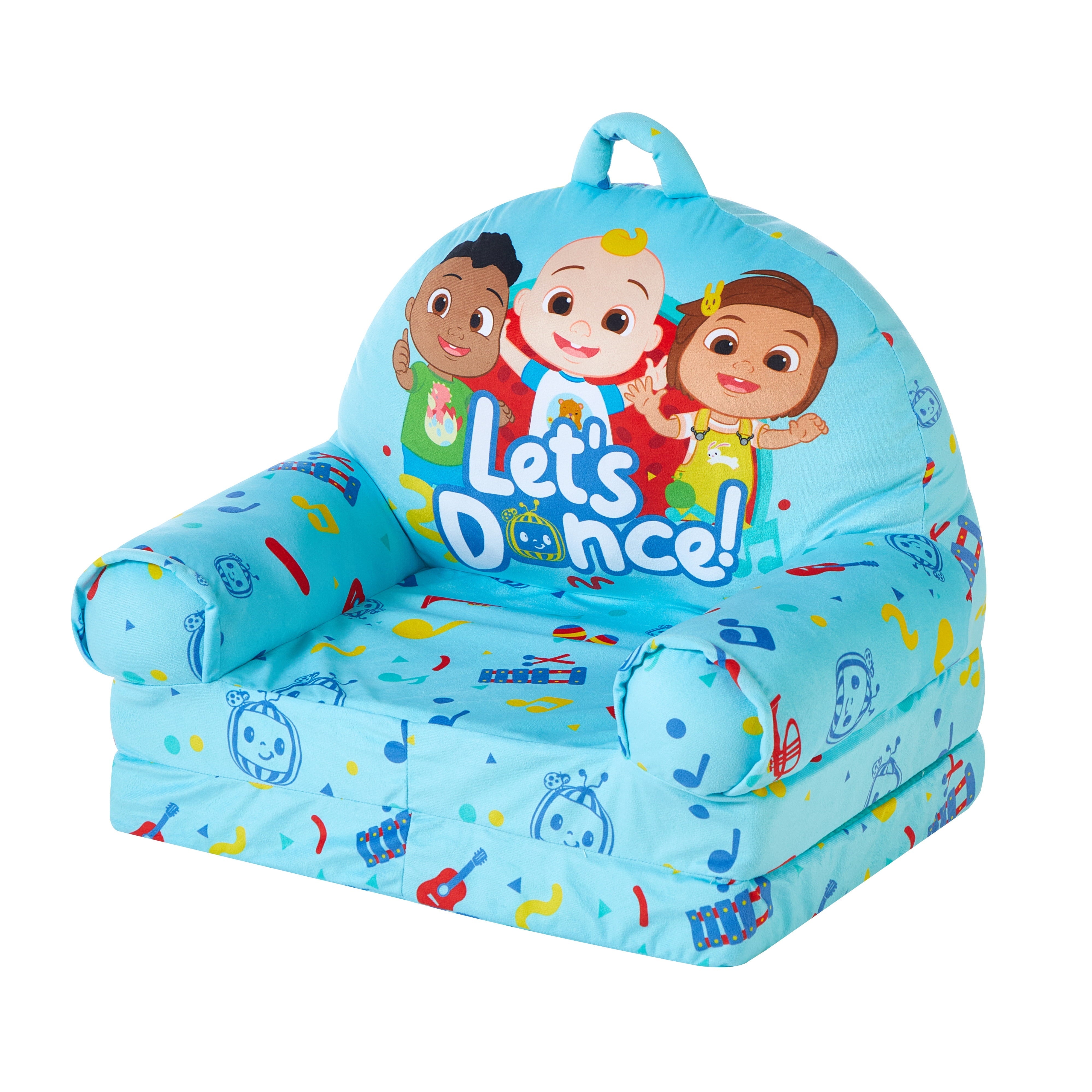 Moonbug Cocomelon 2-in-1 Flip Out Chair Blue