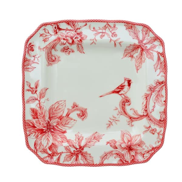 Christmas Lane Red 16-Piece Dinnerware Set