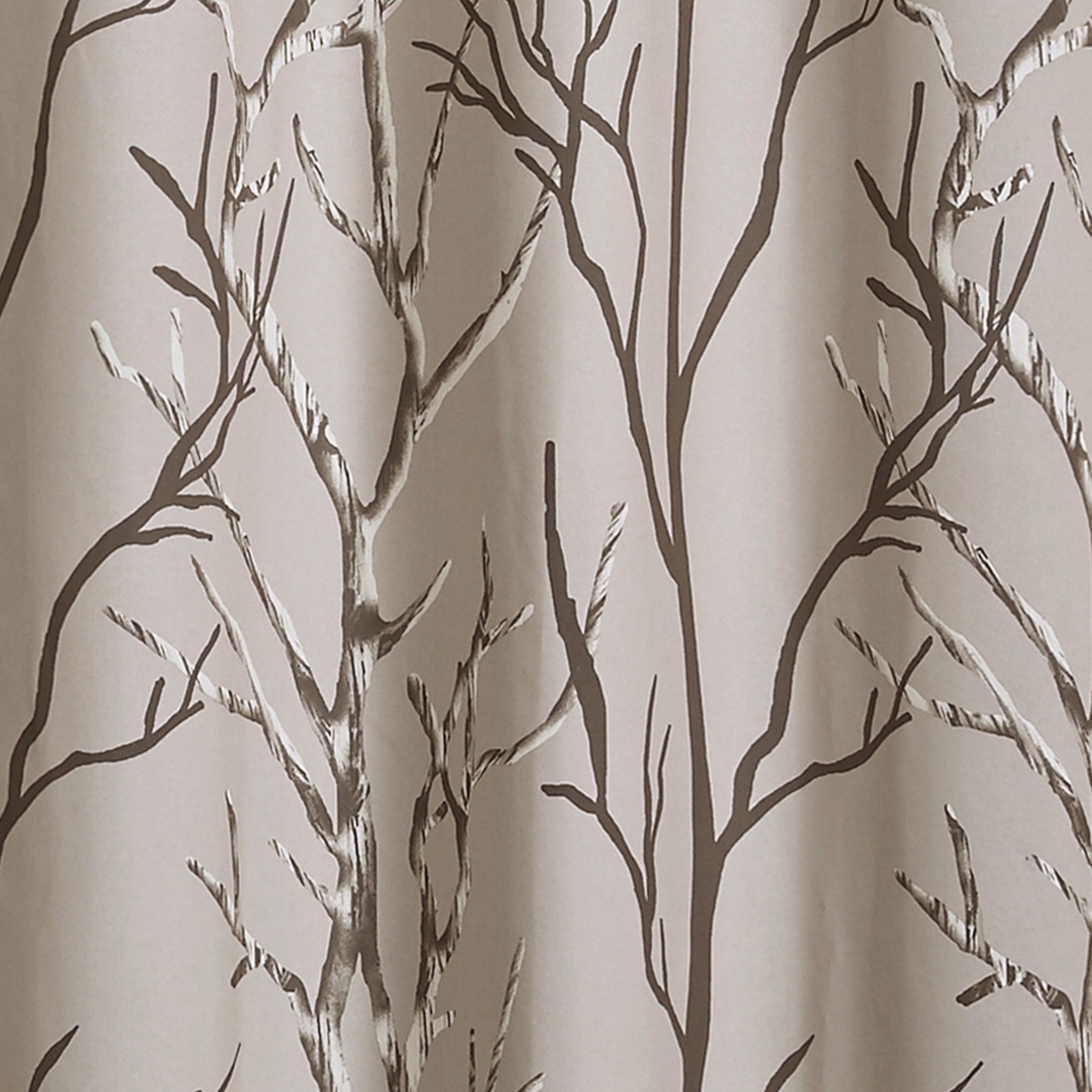 VCNY Home Kingdom Branch Print Grommet Blackout Curtain Panel, Brown, 42