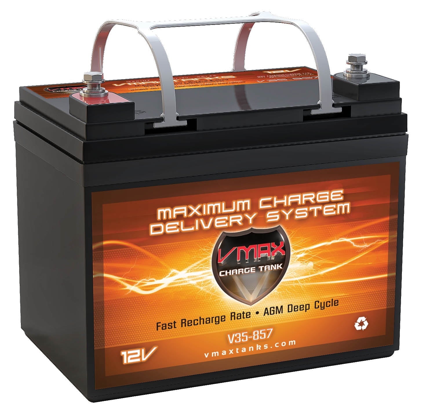 Battery Upgrade for Minn Kota Powerdrive 45 Vmax V35-857 12V 35AH AGM U1