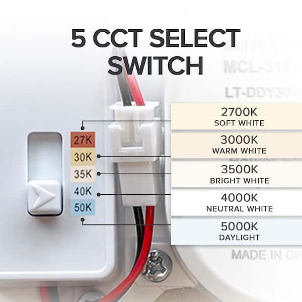 18 in. Satin Nickel Selectable LED Ceiling Flush Mount Fixture, 5 CCT 2700K-5000K, 2000 Lumens, Dimmable