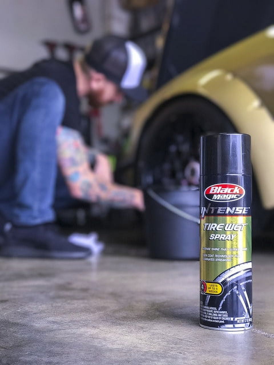 Black Magic Intense Tire Wet Aerosol 17oz. Tire Shine - 120079
