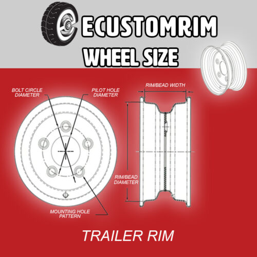 Trailer Tire On Rim ST205/75D14 14 in. Load C 5 Lug Silver Modular Wheel