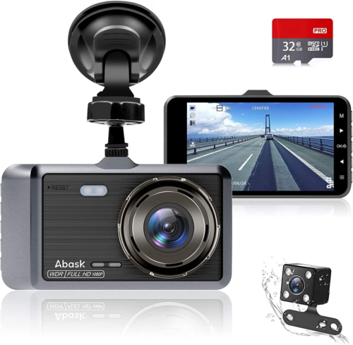 Dash Cam ,Dash Cam Front and Rear with 32G SD Card Included