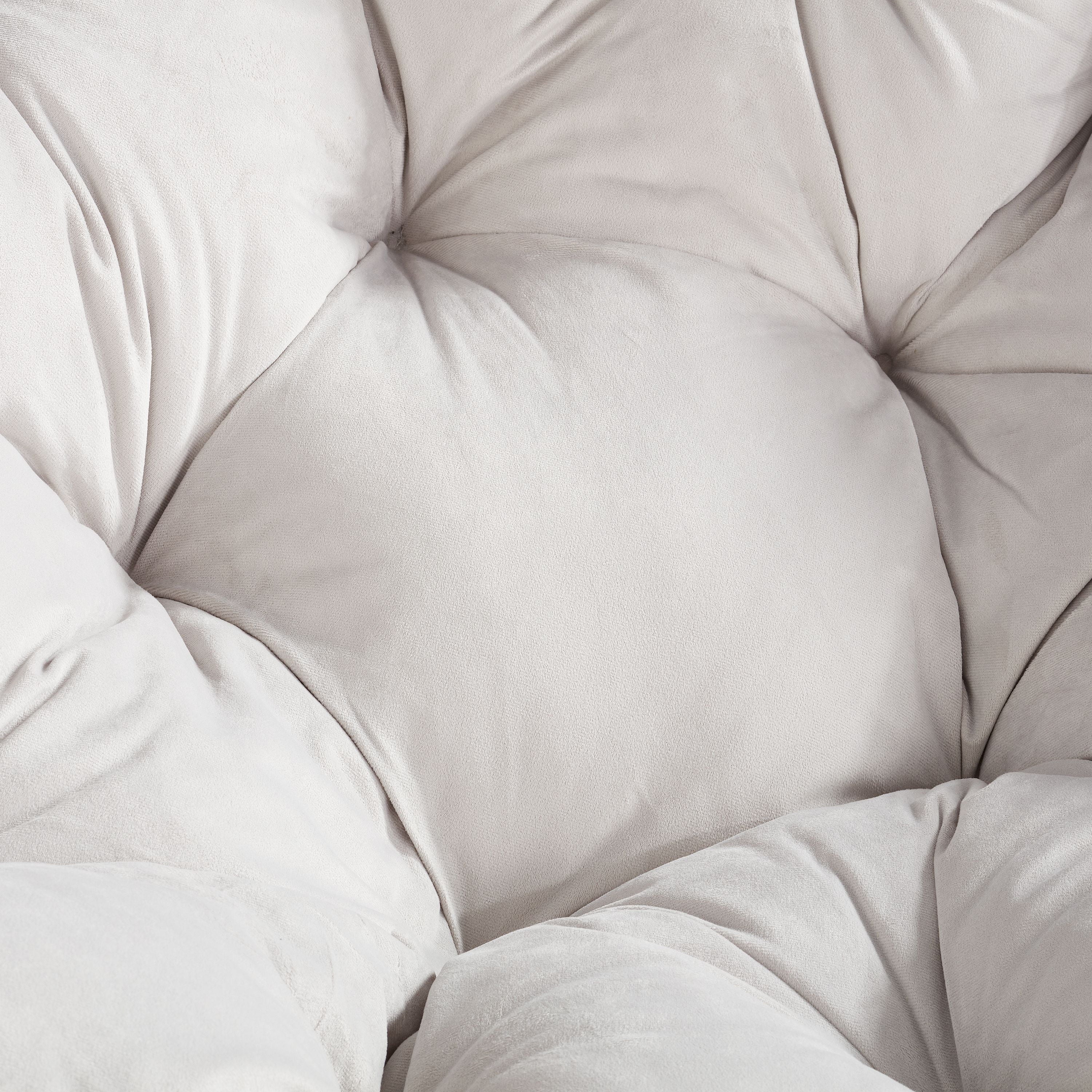 Better Homes & Gardens Papasan Chair with Fabric Cushion, Pumice Gray