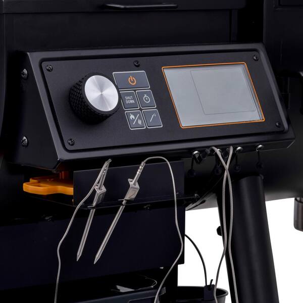 Rider 900 DLX Pellet Grill and Smoker in Black with 906 sq. in. Cooking Space