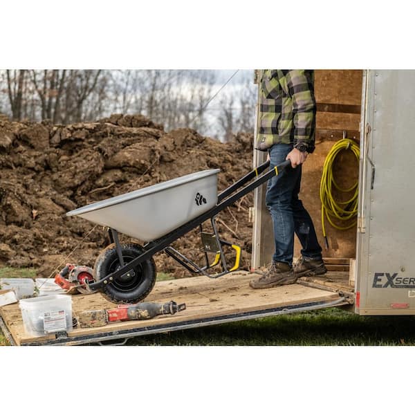 6 cu. ft. PRO Steel Wheelbarrow