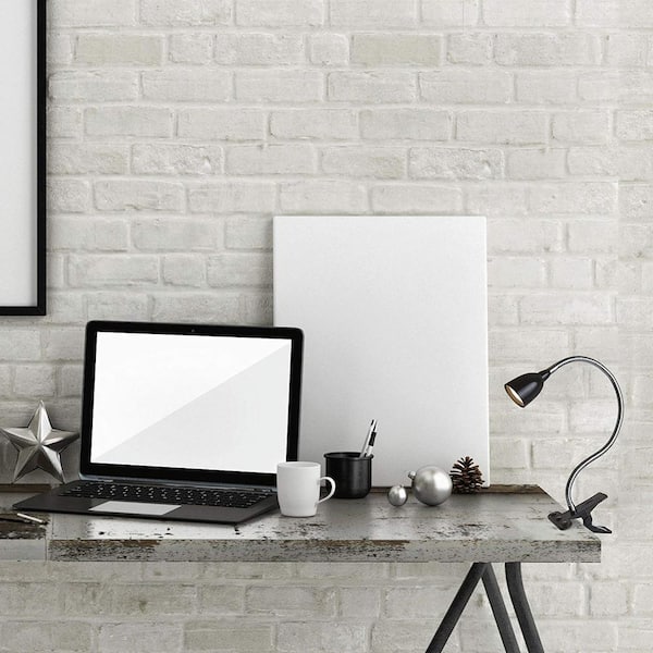 22 in. Black LED Clamp Desk Lamp Light, Clip on Light/Clamp Lamp for Desk, Bed, Office, and Dorm Room