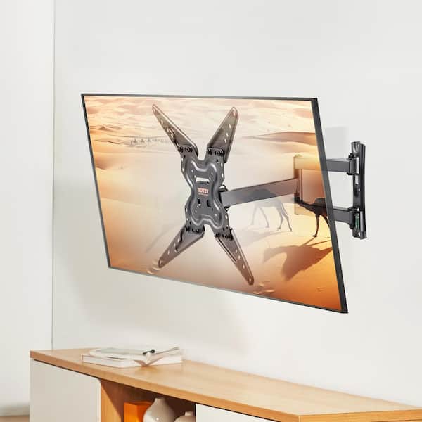 Full Motion TV Mount Fits for 26-55 in. TVs Adjustment TV Swivel Wall Mount Bracket with Articulating Arm 99 lbs.