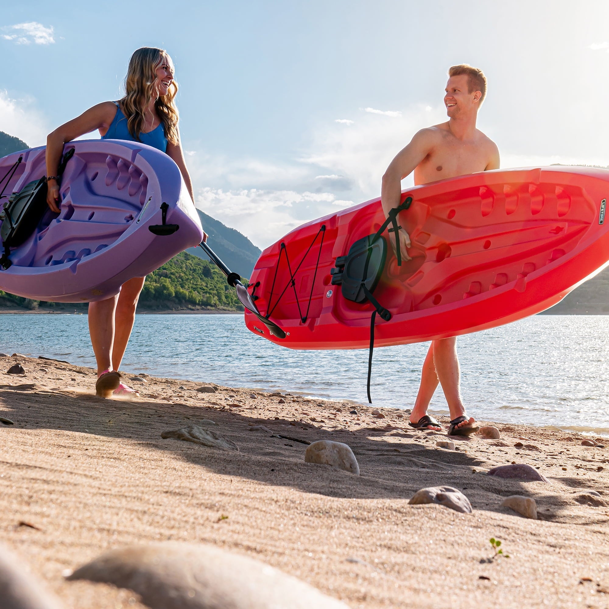 Lifetime Daylite 8 ft Sit-on-Top Kayak, Red (90775)