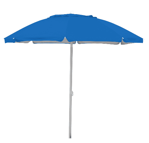 Caribbean Joe 6’ Beach Umbrella with UV Protection and Matching Case