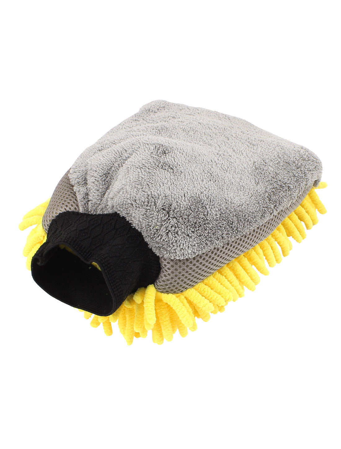 Unique Bargains Car Mitt Microfiber Wash Washing Cleaning Glove Anti Scratch Yellow