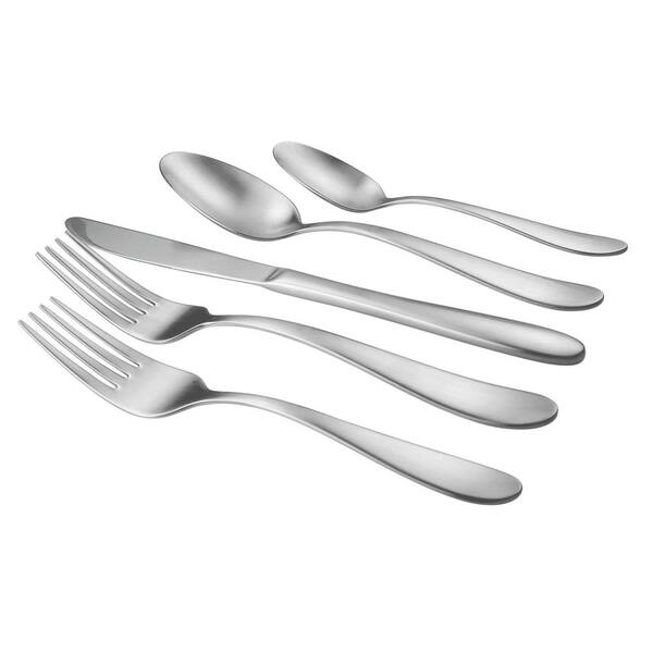 Waverly 20-Piece Matte 18/0 Stainless Steel Flatware Set (Service for 4)