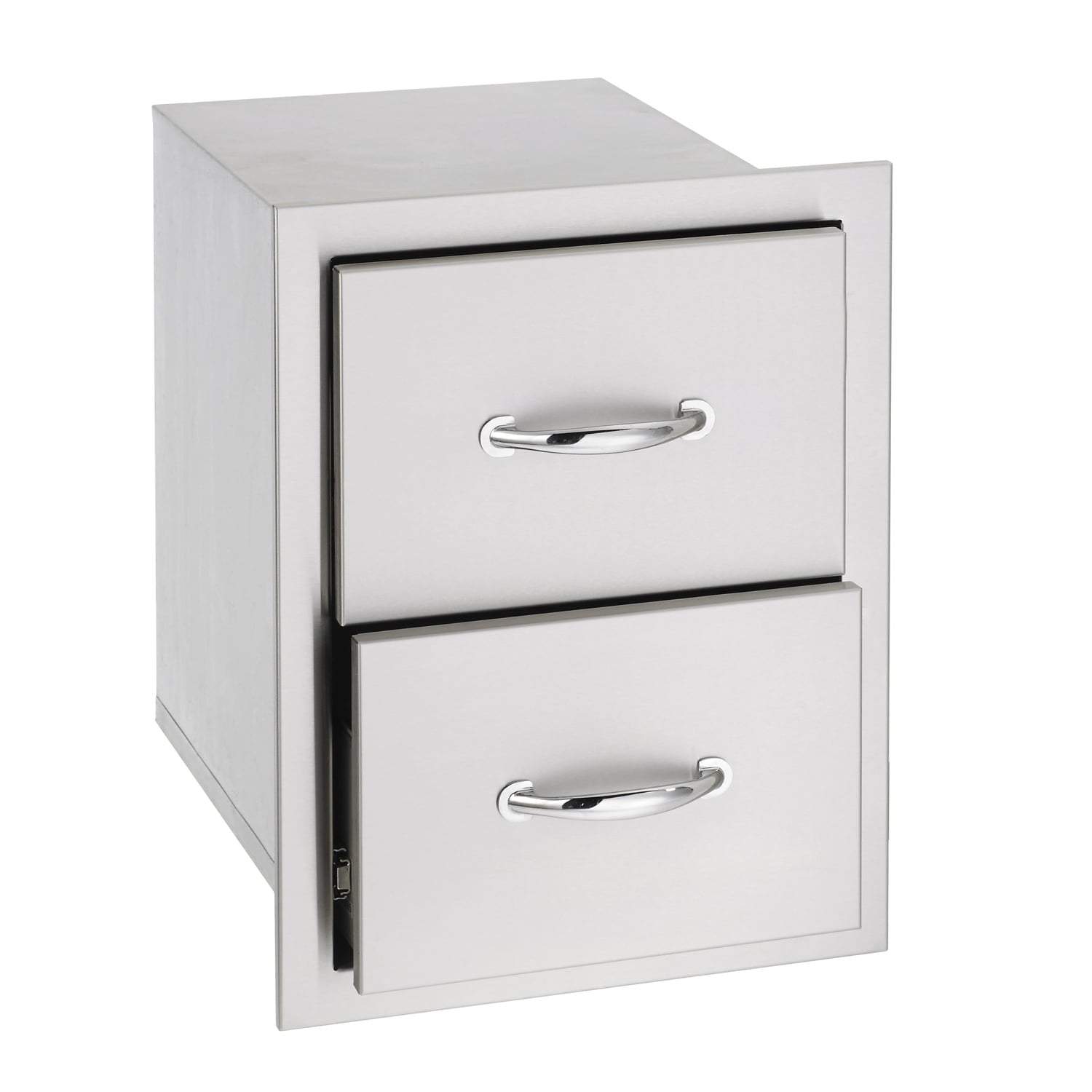 Summerset 15-Inch Stainless Steel Flush Mount Double Access Drawer - SSDR2-17