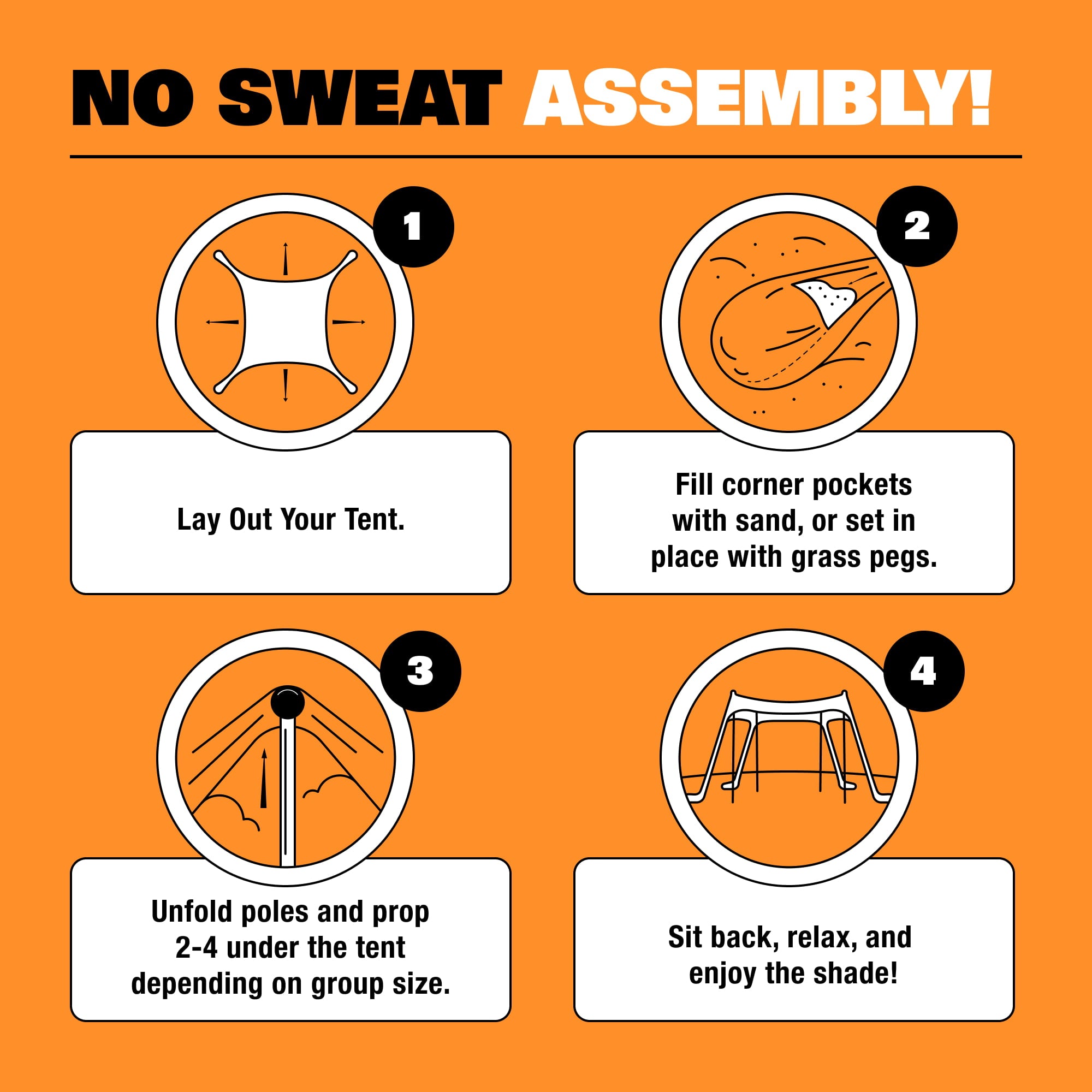 SUN NINJA Pop Up Turquoise Beach Tent UPF50+ with Shovel, Pegs & Stability Poles