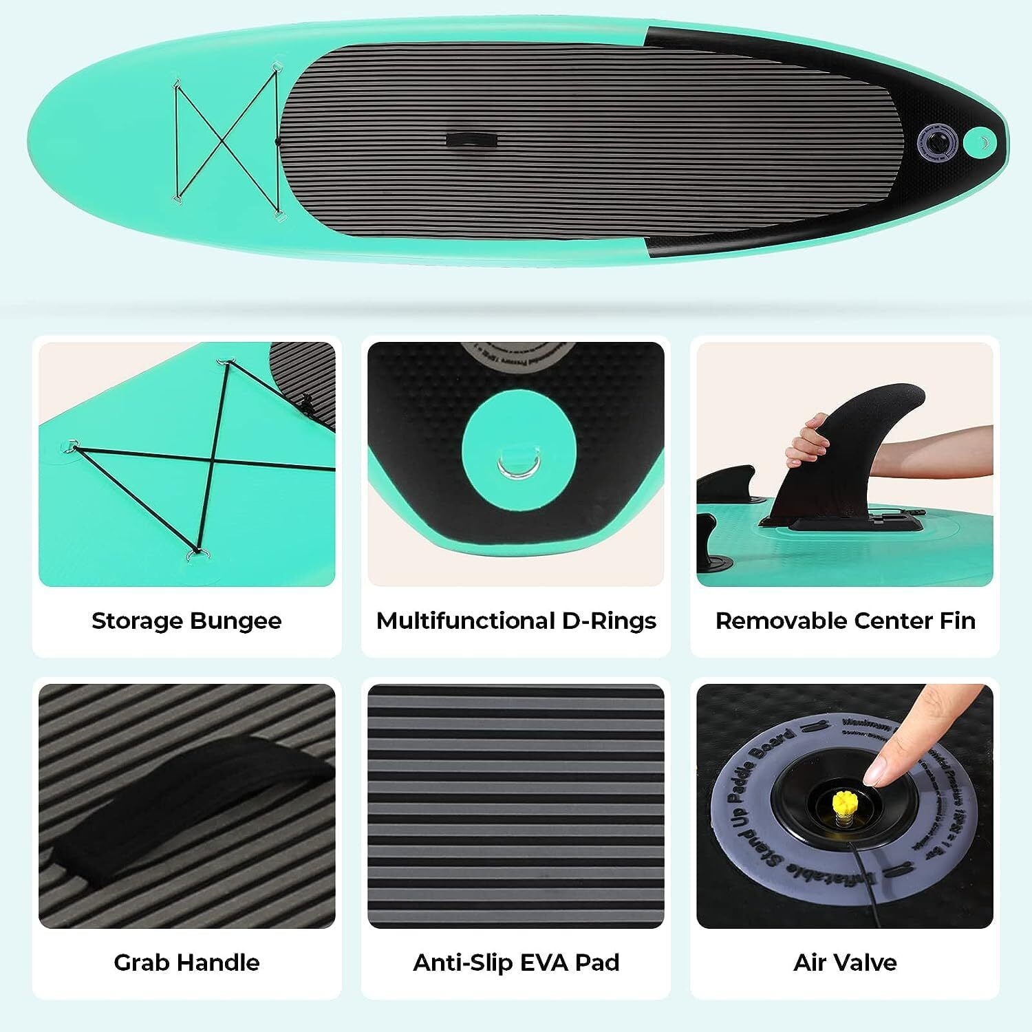 streakboard Inflatable Paddle Board Stand Up Paddle Board SUP with Complete Kit Non-Slip Deck