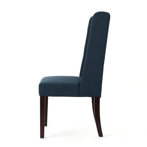 Blythe Navy Blue Upholstered Dining Chairs (Set of 2)
