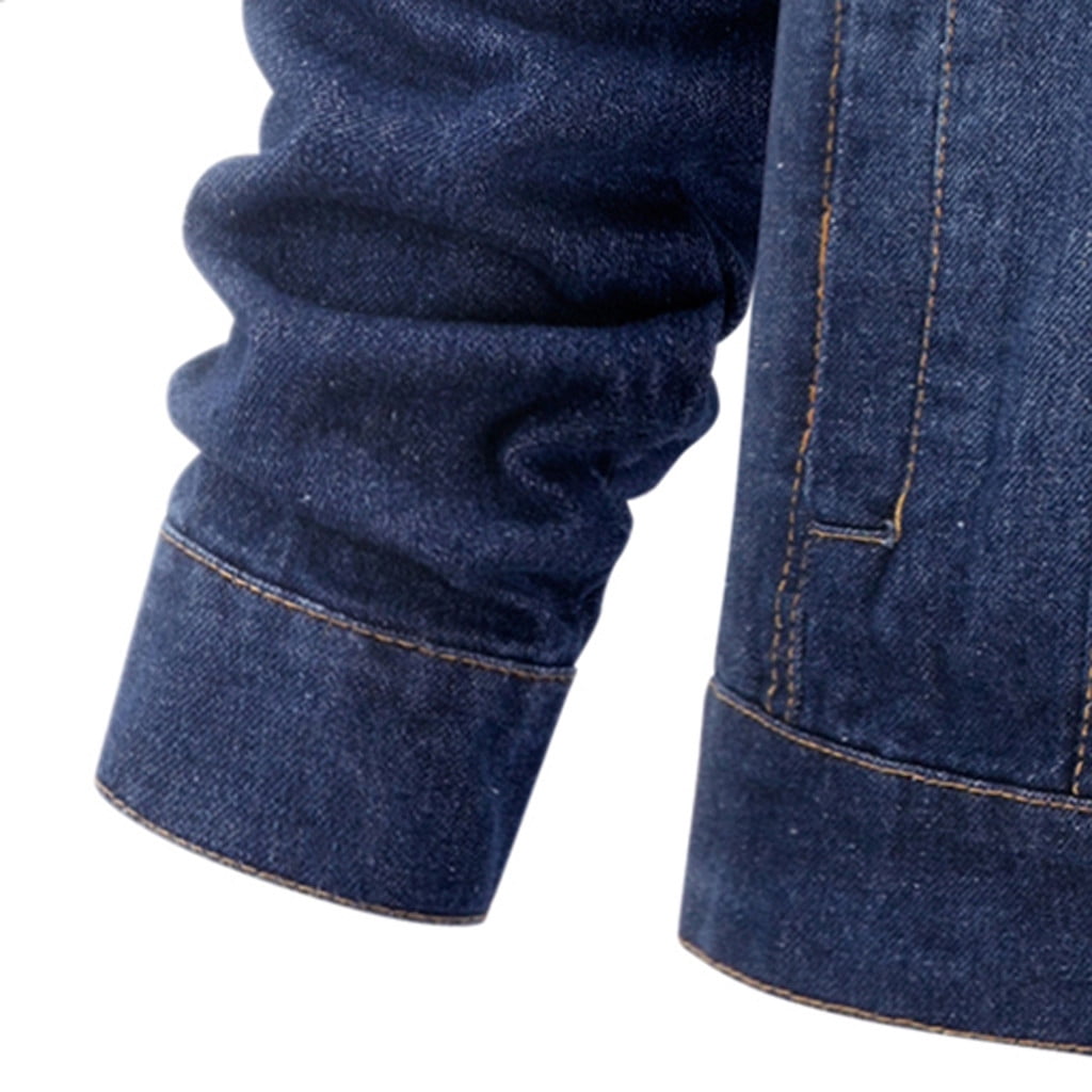 Viikei Womens Denim Jackets Plus Size Denim Jackets for Women Clearance Classic Casual Solid Color Long Sleeve Denim Blouse Jacket Coat