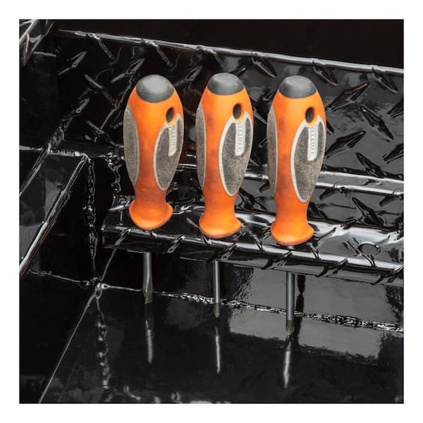 69 in. Gloss Black Aluminum Deep Slim-Line Truck Tool Box (Heavy Packaging)