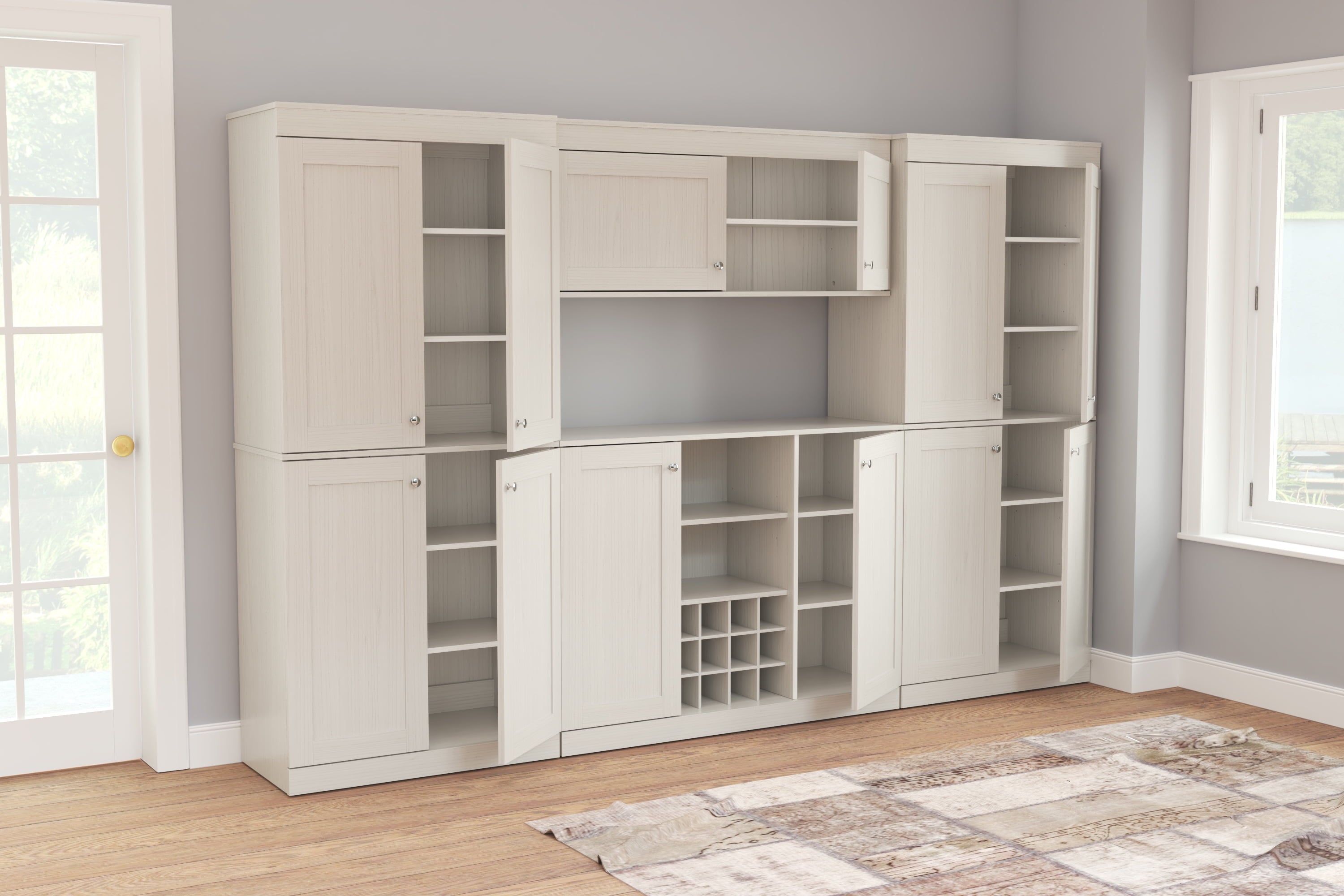 Inval Shaker 4-Piece Laminate Kitchen Cabinet System 110