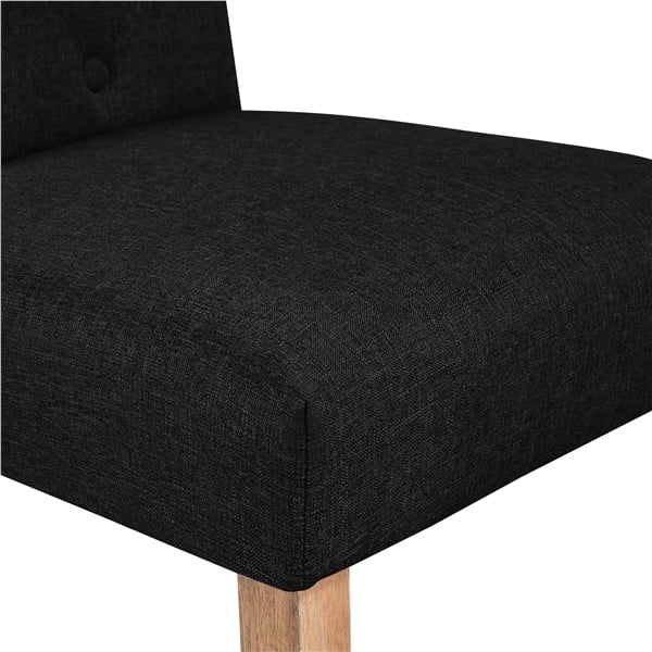 SMILE MART 6pcs Padded Parsons Fabric Upholstered Dining Chairs, Beige