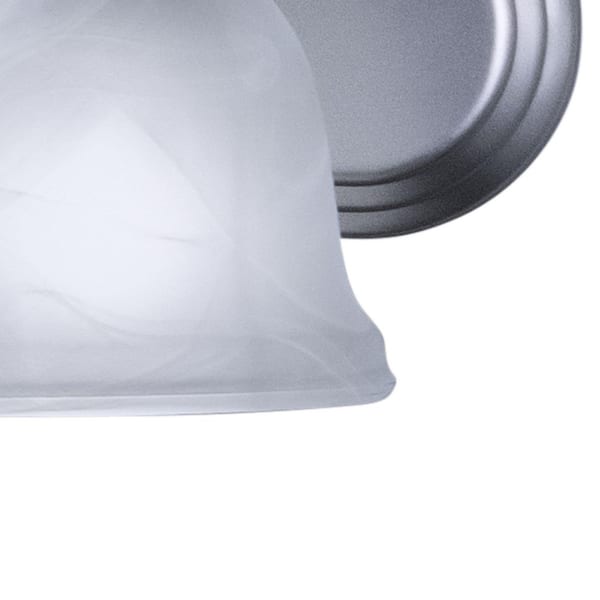 LaSalle 48 in. W 6 Light Brushed Nickel Bathroom Vanity Light Fixture