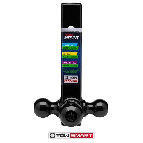Class 3 Up to 10,000 lb. 1-7/8 in., 2 in, and 2-5/16 in. Ball Diameters TriBall Adjustable Trailer Hitch Ball Mount