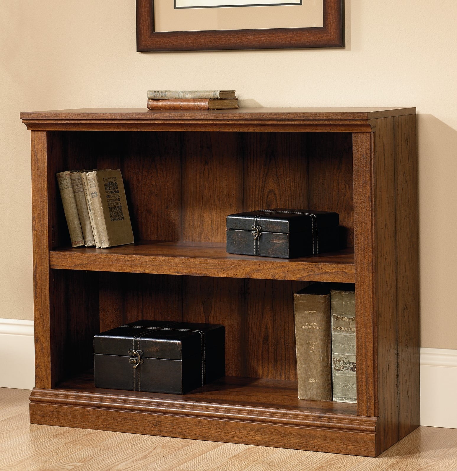 Sauder Select 2-Shelf Bookcase, Washington Cherry Finish