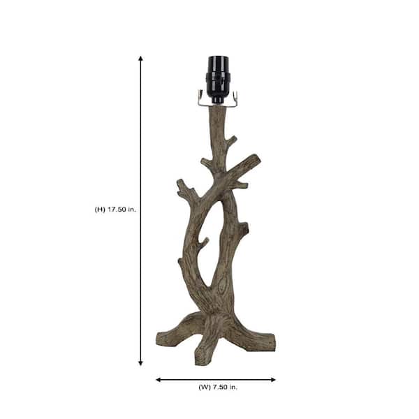 Mix and Match 17.5 in. H Driftwood Branch Table Lamp Base
