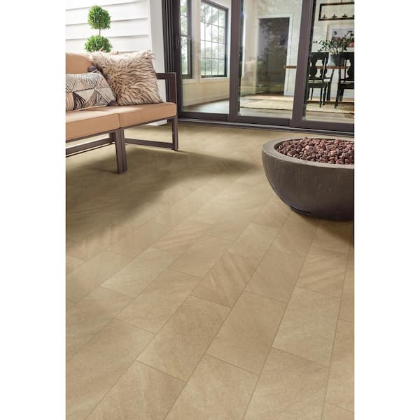 Quartcity Beige 6 in. x 12 in. Rectangle Matte Porcelain Paver Tile (600 Pieces/300 sq. ft./pallet)