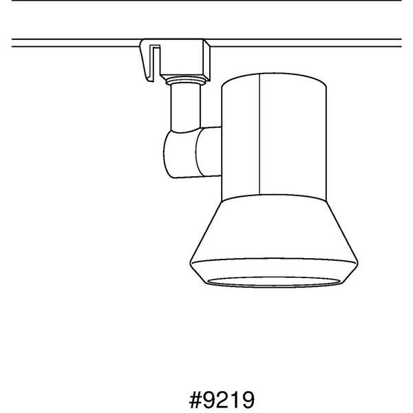 Alpha Trak 1-Light White Track Lighting Head